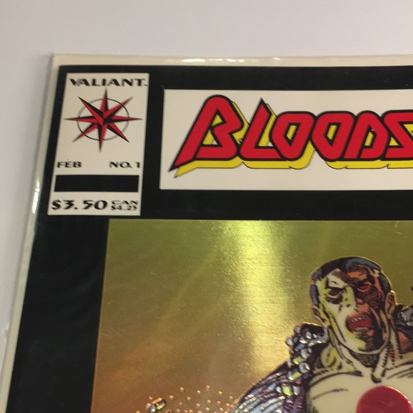 Bloodshot 1993 Foil top Comic Book # 1 Edition NEW Never out of acid free Jacket - Picture 2 of 6